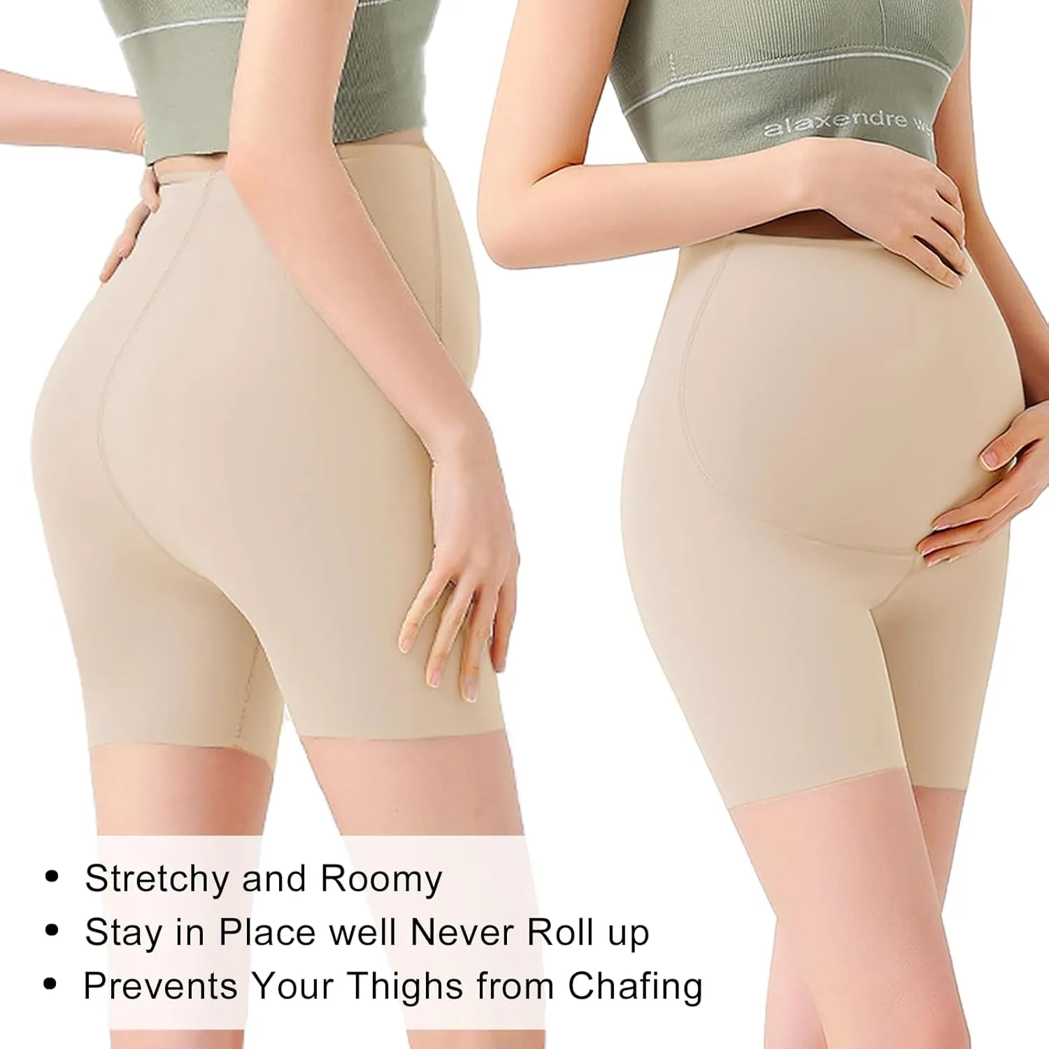 2025 Womens Maternity Wrap Dress V Neck Ruffle Sleeves Semi Formal Baby Shower Photoshoot Party Cocktail Pregnancy