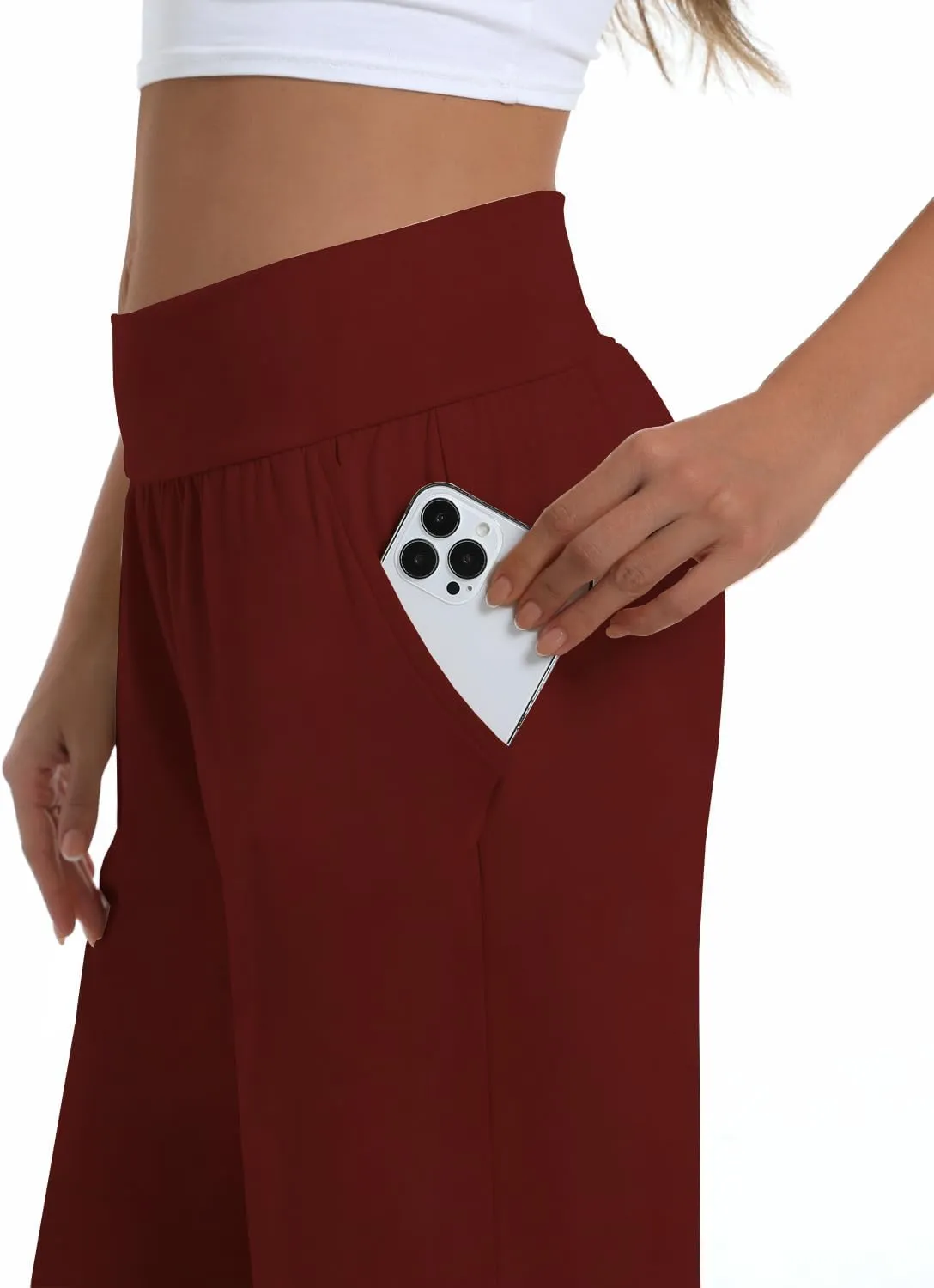 3 Pack Womens Wide Leg Yoga,Casual Wide Leg Yoga Pants Loose Soft Pajamas with Pockets Sweatpants