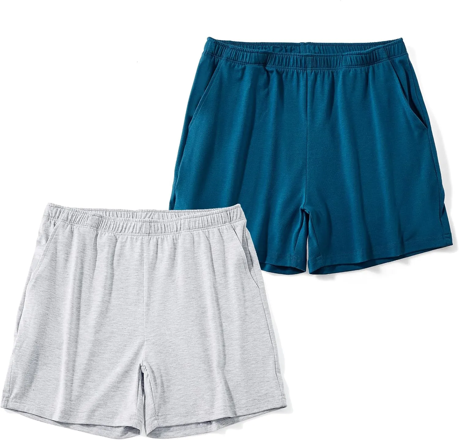 AIMPACT Mens Lounge Shorts Breathable Soft 4 Inch Lightweight Simple Active Shorts Sleep Bottoms