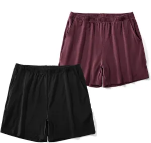 AIMPACT Mens Lounge Shorts Breathable Soft 4 Inch Lightweight Simple Active Shorts Sleep Bottoms