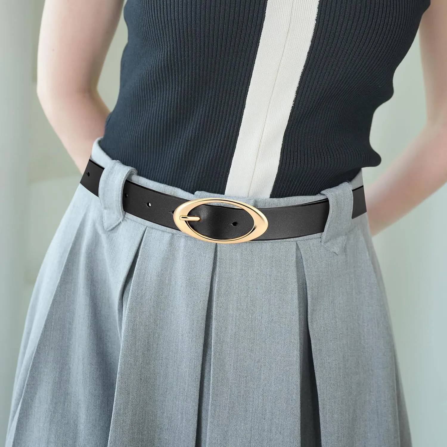 Belts for Women Fashion Leather Waist Belt for Jeans Pants Dresses