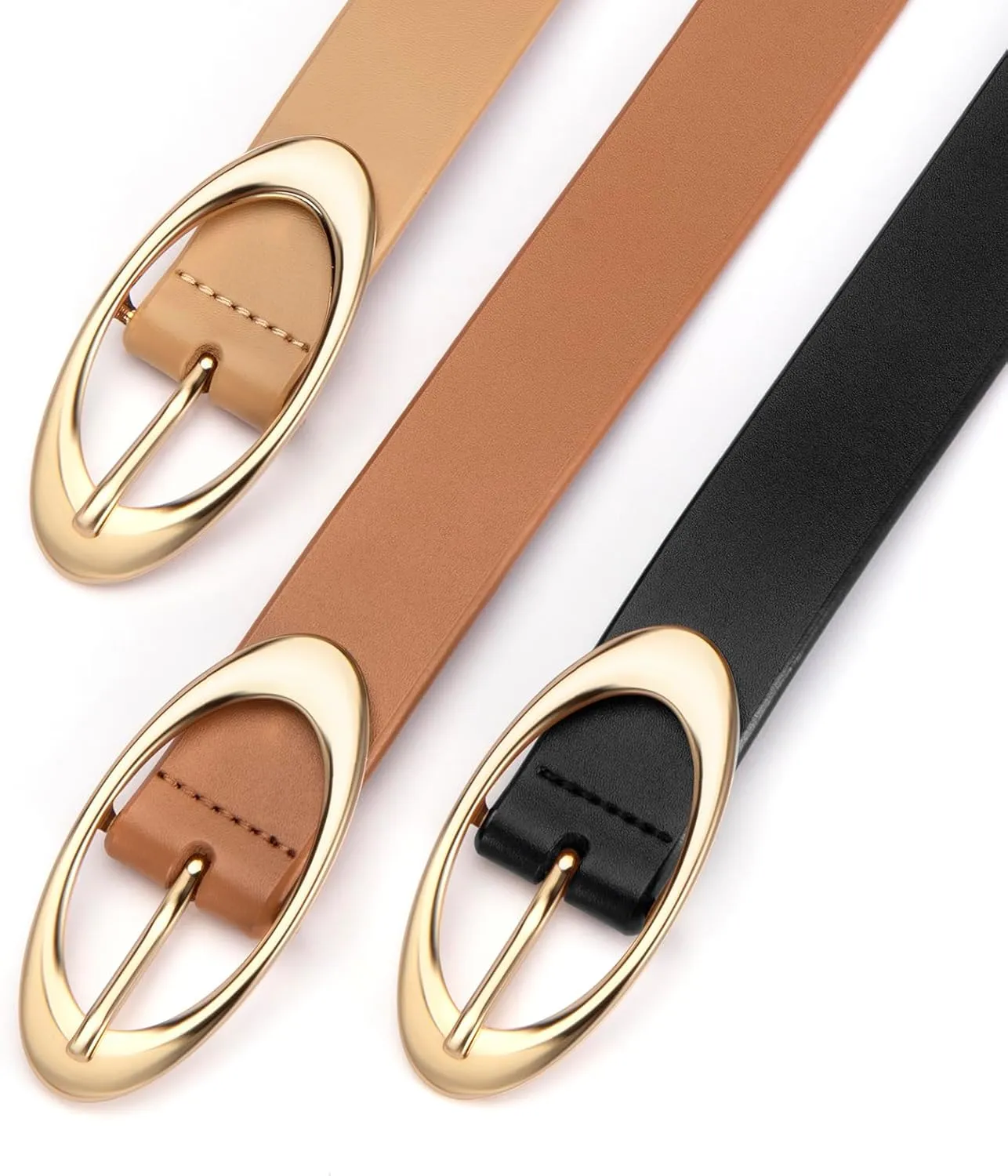 Belts for Women Fashion Leather Waist Belt for Jeans Pants Dresses
