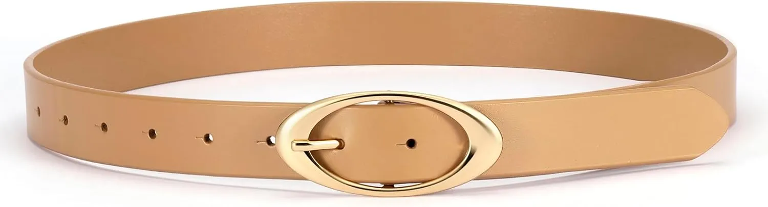 Belts for Women Fashion Leather Waist Belt for Jeans Pants Dresses
