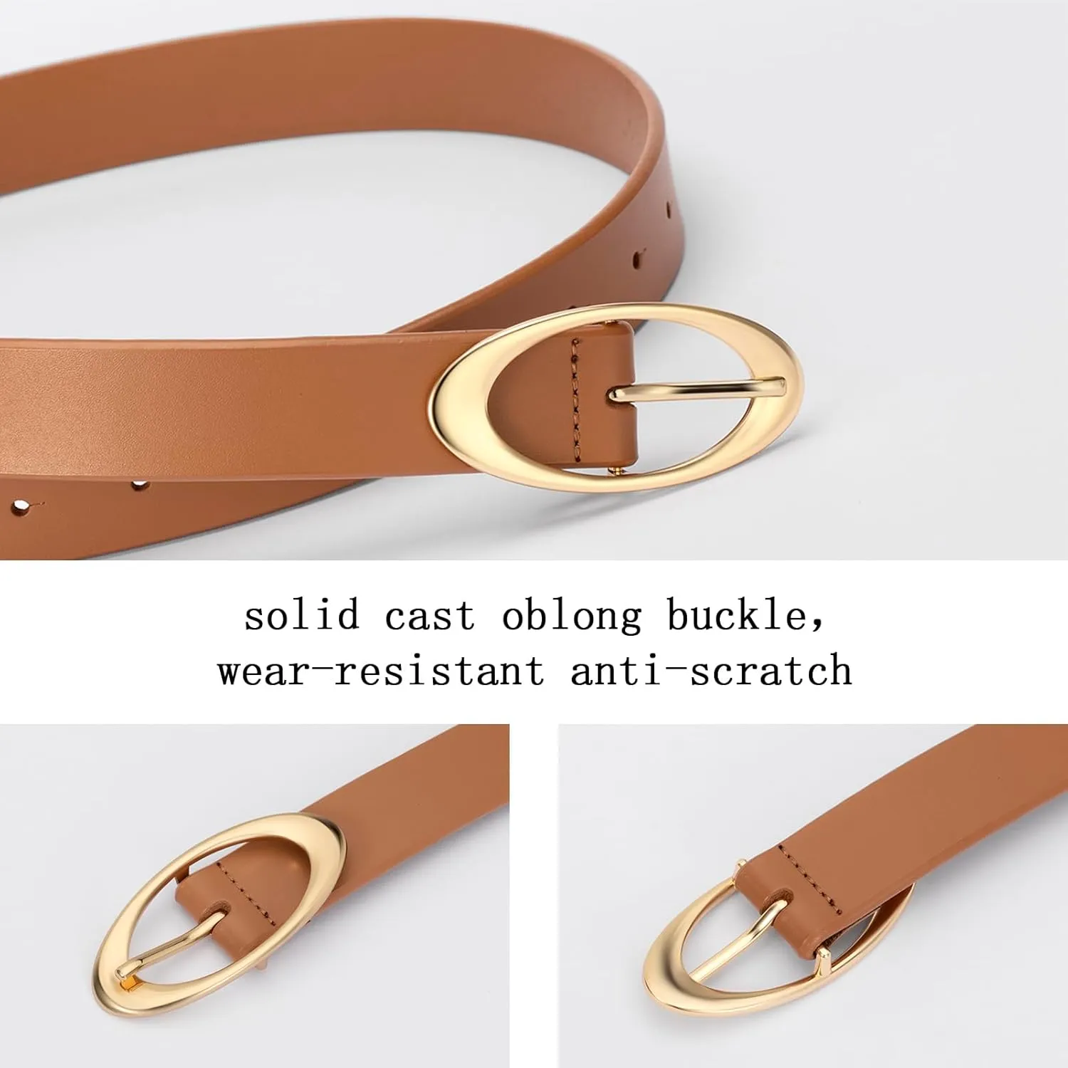 Belts for Women Fashion Leather Waist Belt for Jeans Pants Dresses