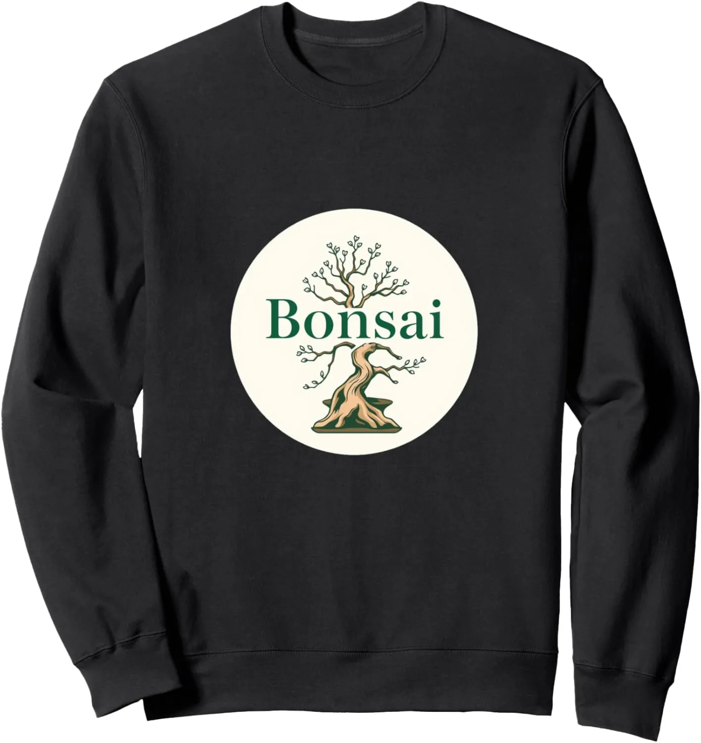 Bonsai Circle Emblem White Sweatshirt