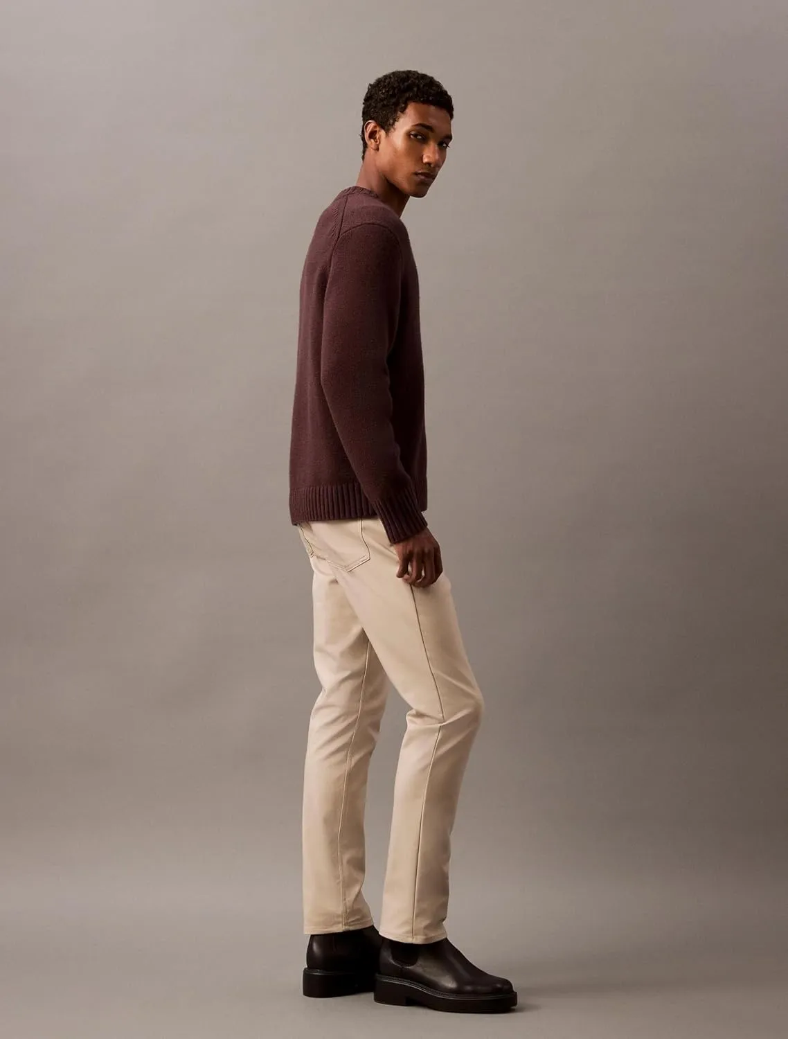 Calvin Klein Men's Move 365 Stretch Slim Fit Wrinkle Resistant Tech Woven Pant