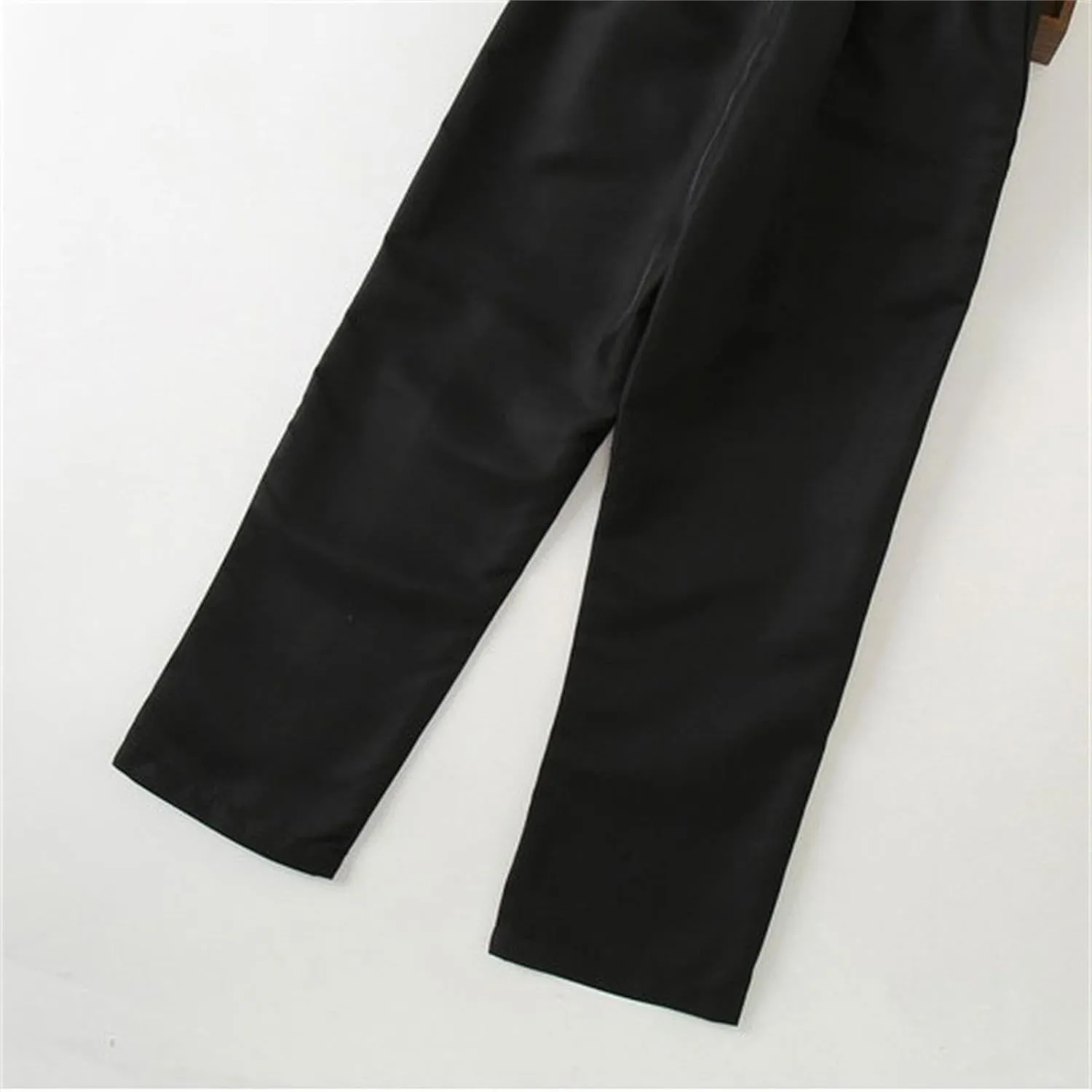 Children Kids Baby Boys Girls Straight Leg Pant Solid Color High Waist Trousers Long Palazzo Pants for 3~12T