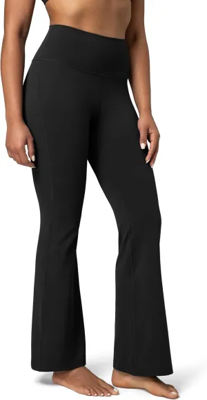 Colorfulkoala Women's Dreamlux Workout Flare Leggings High Waisted Wide Leg Bootcut Yoga Pants 29.5" / 31.5" Inseam