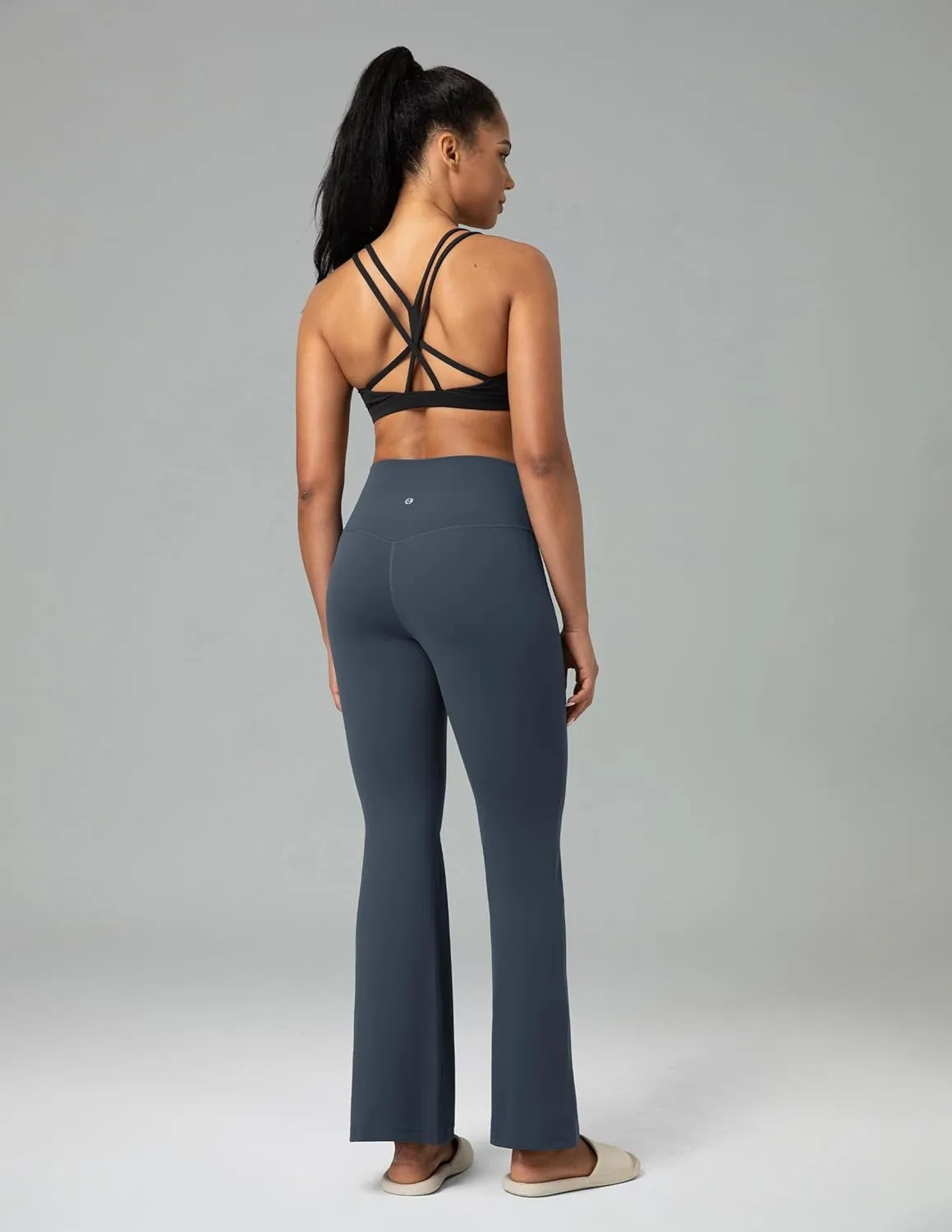 Colorfulkoala Women's Dreamlux Workout Flare Leggings High Waisted Wide Leg Bootcut Yoga Pants 29.5" / 31.5" Inseam