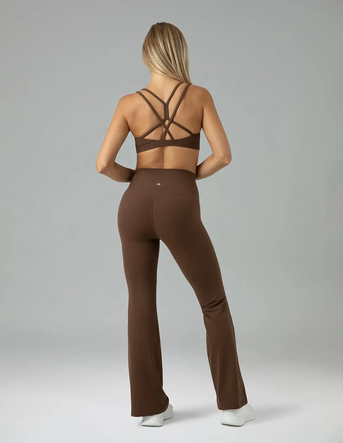 Colorfulkoala Women's Dreamlux Workout Flare Leggings High Waisted Wide Leg Bootcut Yoga Pants 29.5" / 31.5" Inseam