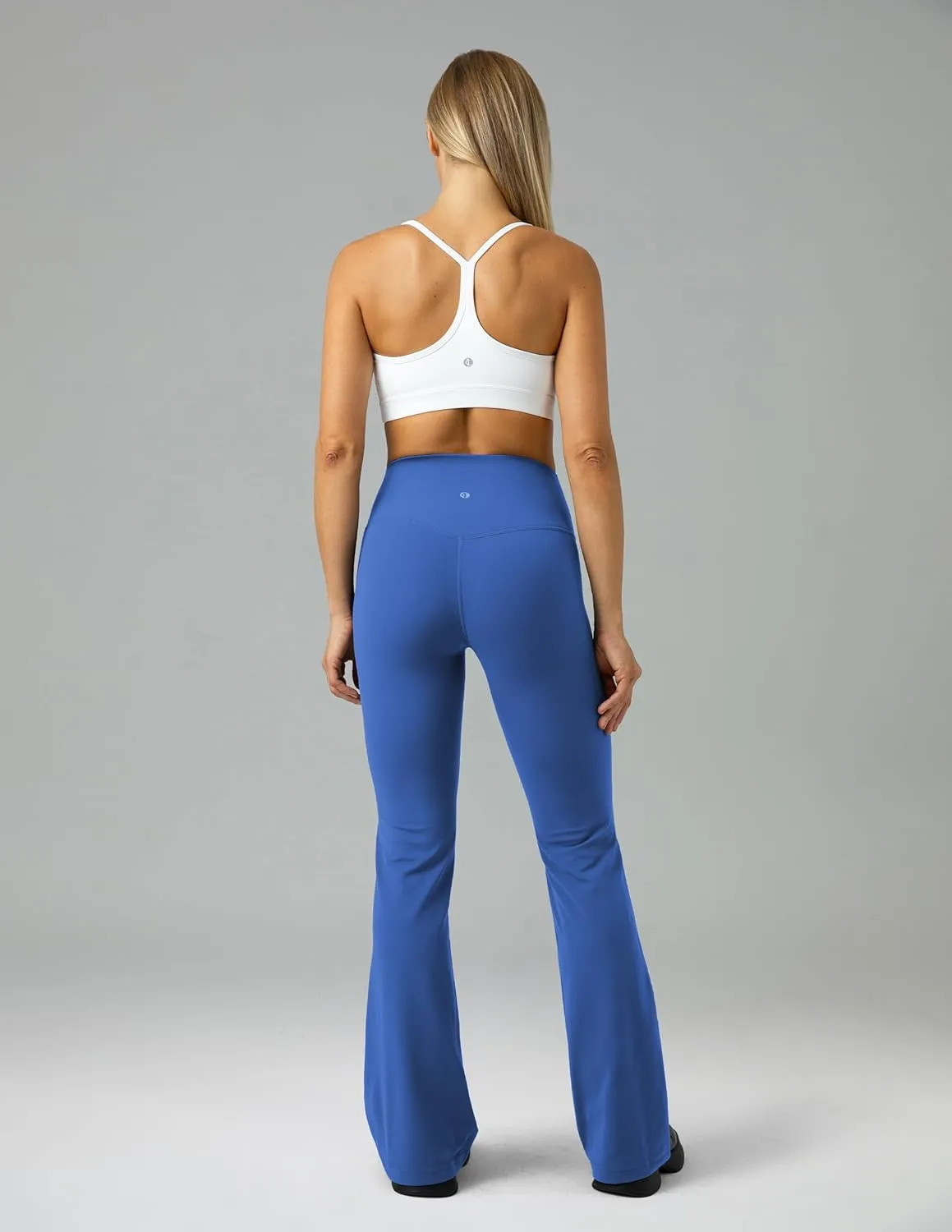 Colorfulkoala Women's Dreamlux Workout Flare Leggings High Waisted Wide Leg Bootcut Yoga Pants 29.5" / 31.5" Inseam