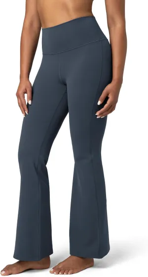 Colorfulkoala Women's Dreamlux Workout Flare Leggings High Waisted Wide Leg Bootcut Yoga Pants 29.5" / 31.5" Inseam