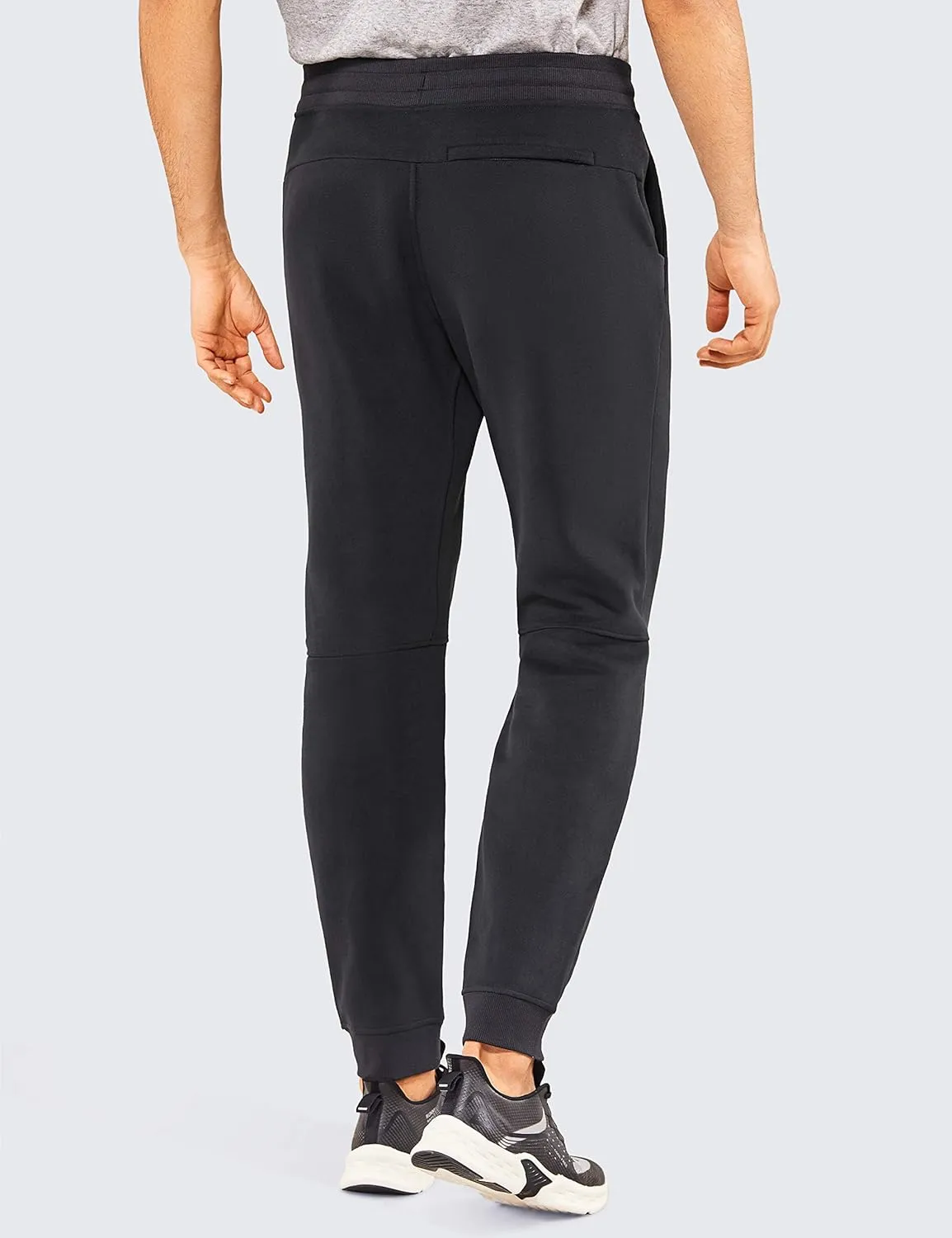 CRZ YOGA Men's Cotton Athletic Thick Joggers Fleece Lined Sweatpants with Pockets - 30 inches