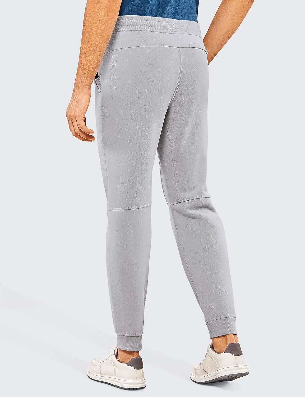 CRZ YOGA Men's Cotton Athletic Thick Joggers Fleece Lined Sweatpants with Pockets - 30 inches