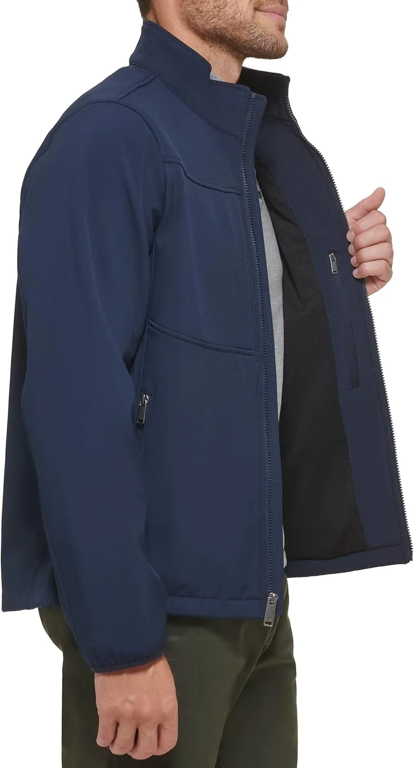Dockers Men's Clean Zip-up Softshell Jacket