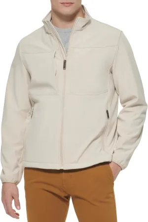 Dockers Men's Clean Zip-up Softshell Jacket