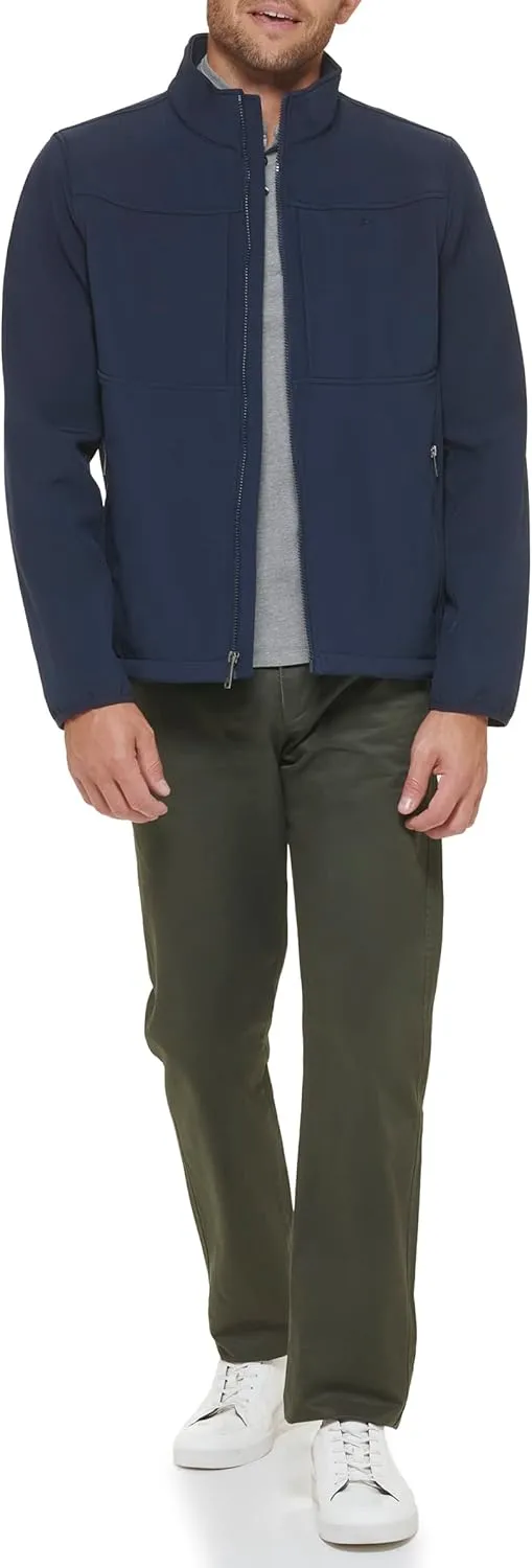 Dockers Men's Clean Zip-up Softshell Jacket