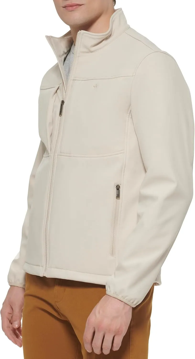 Dockers Men's Clean Zip-up Softshell Jacket