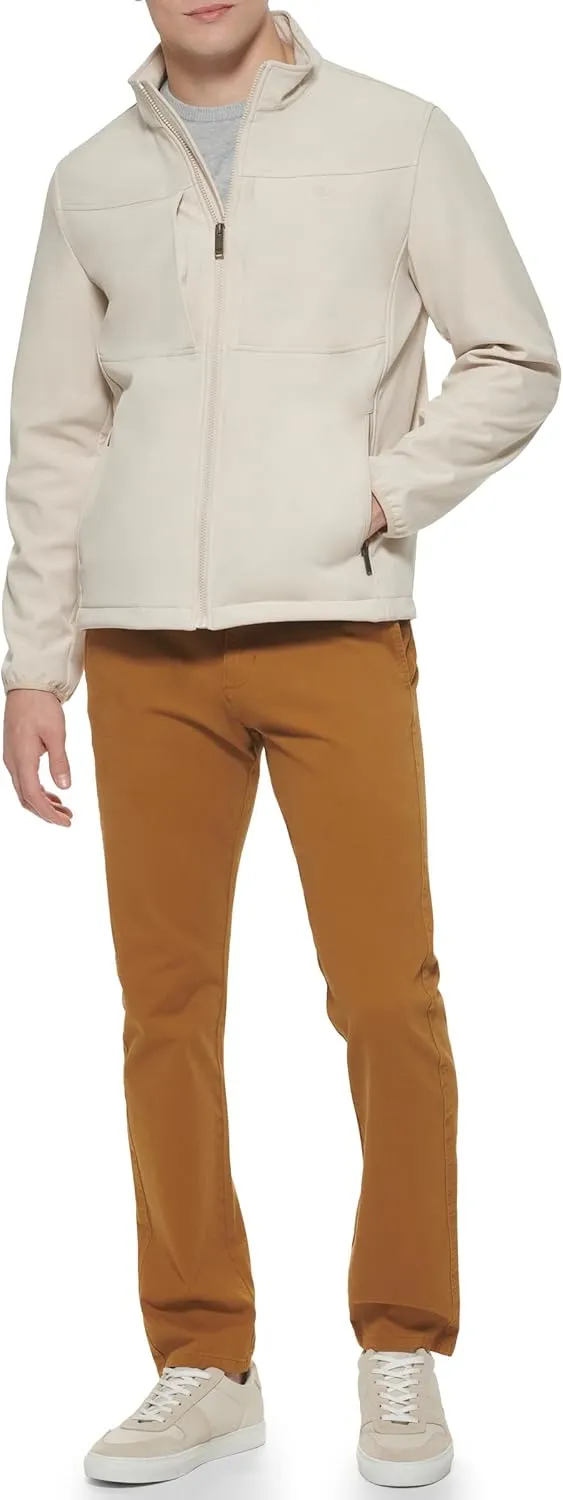 Dockers Men's Clean Zip-up Softshell Jacket