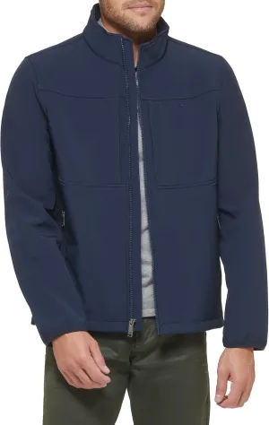 Dockers Men's Clean Zip-up Softshell Jacket