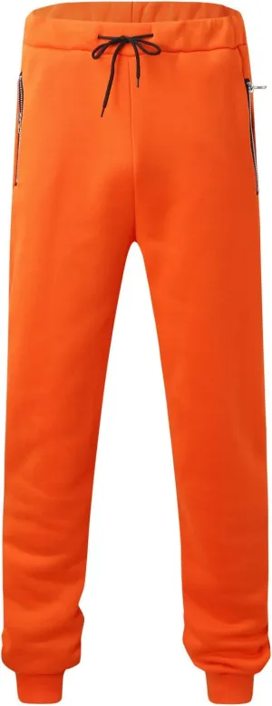 Dudubaby Loose Fit Pants Casual Pants Men's Loose Zipper Pocket Drawstring Elastic Waist Sports Pants