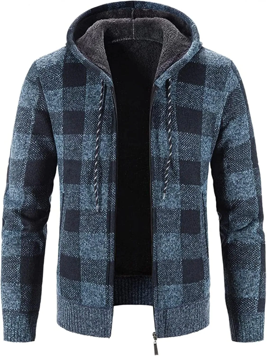 DuDubaby Men's Fashion Long Sleeve Warm Camouflage Printed Hooded Jacket Top