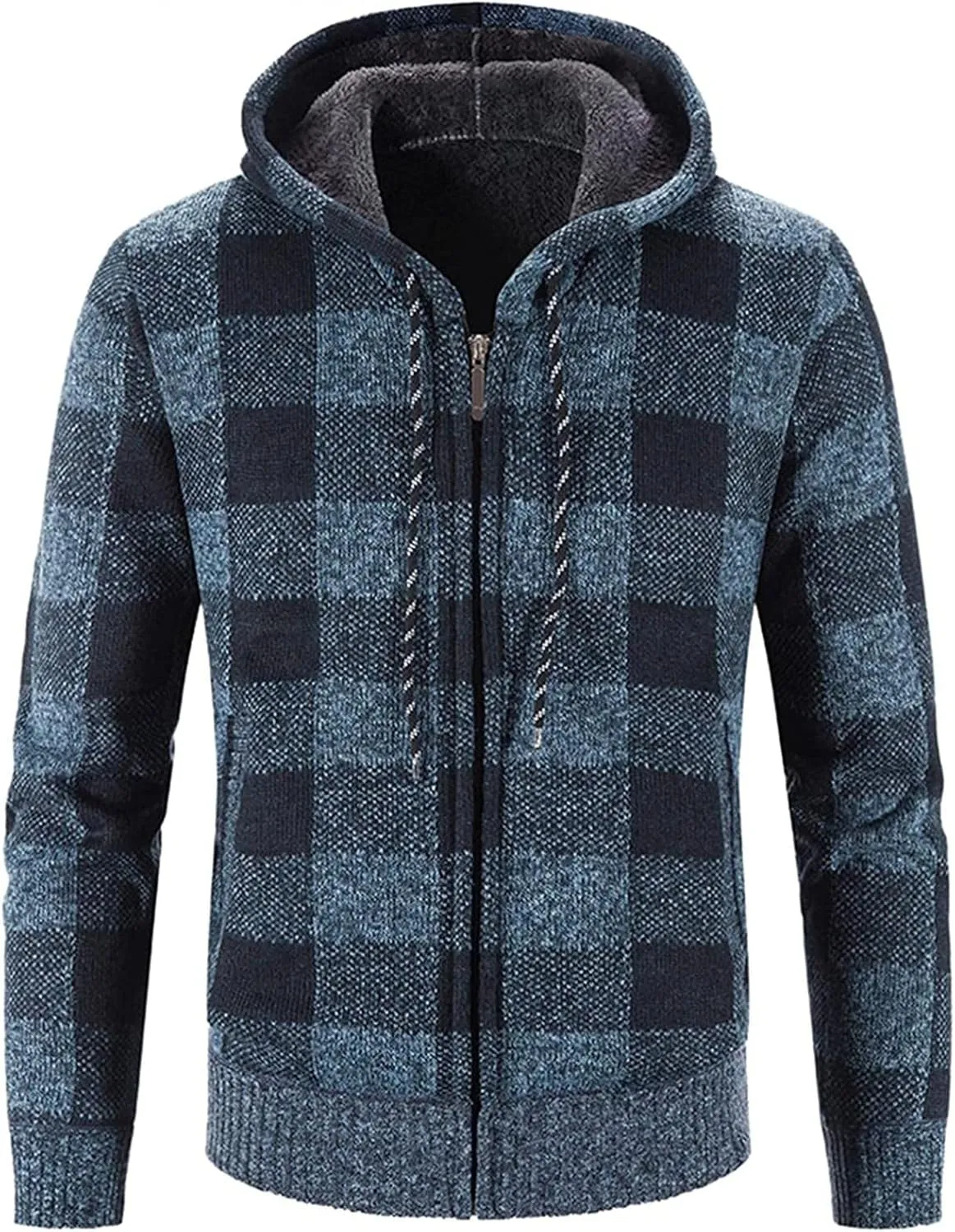 DuDubaby Men's Fashion Long Sleeve Warm Camouflage Printed Hooded Jacket Top