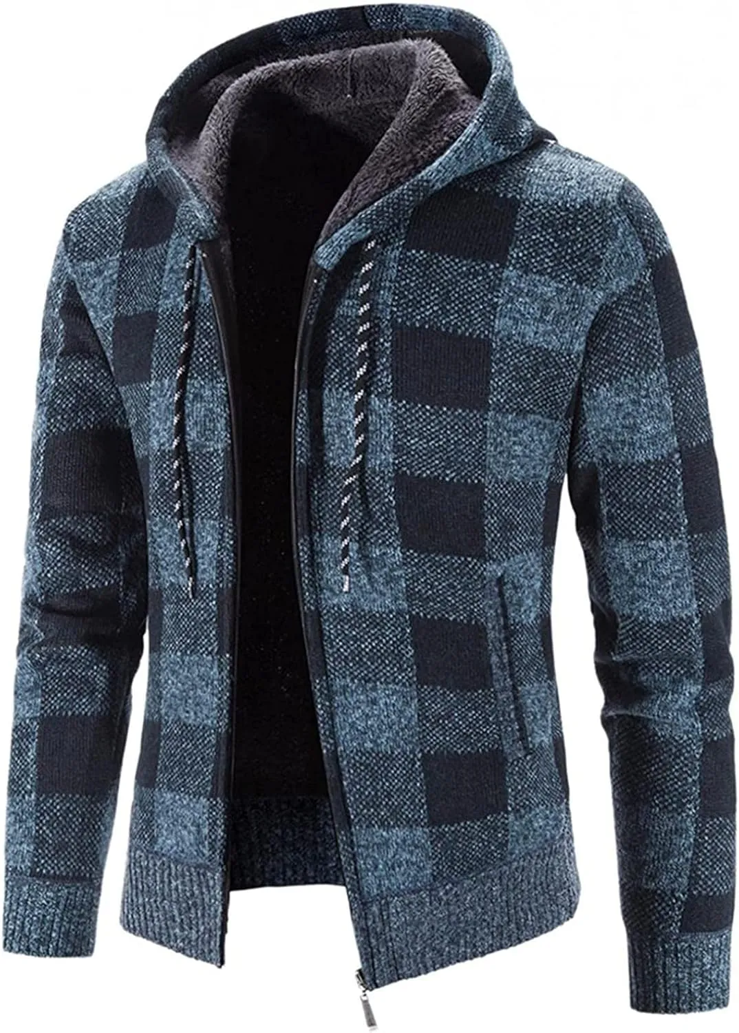 DuDubaby Men's Fashion Long Sleeve Warm Camouflage Printed Hooded Jacket Top
