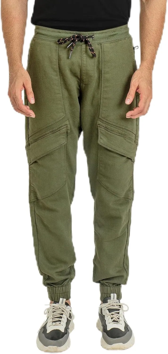 Essentials Men’s Loose Fit Cargo Pants Casual Joggers Athletic Pants Cotton Loose Straight Sweatpants