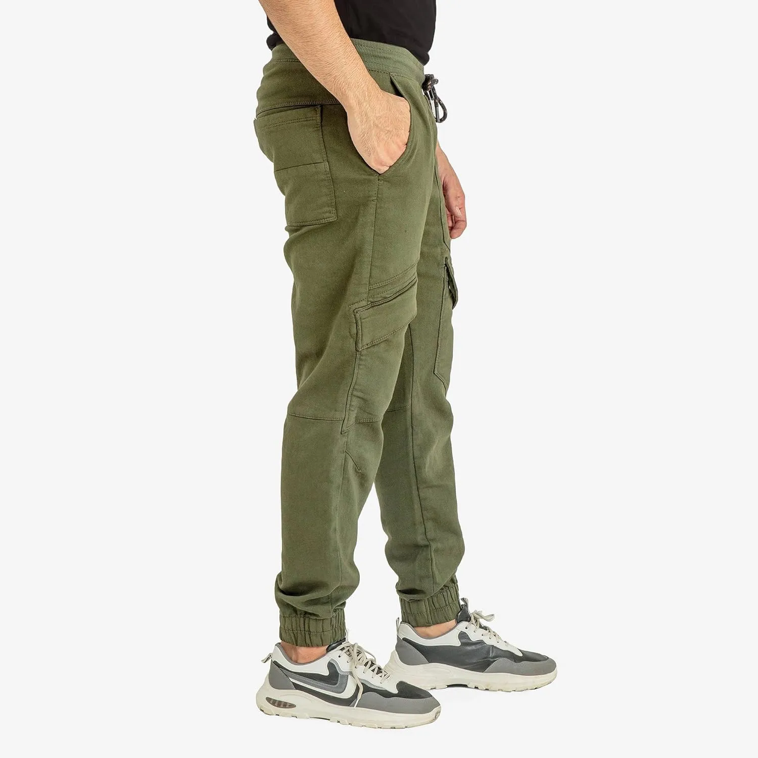 Essentials Men’s Loose Fit Cargo Pants Casual Joggers Athletic Pants Cotton Loose Straight Sweatpants