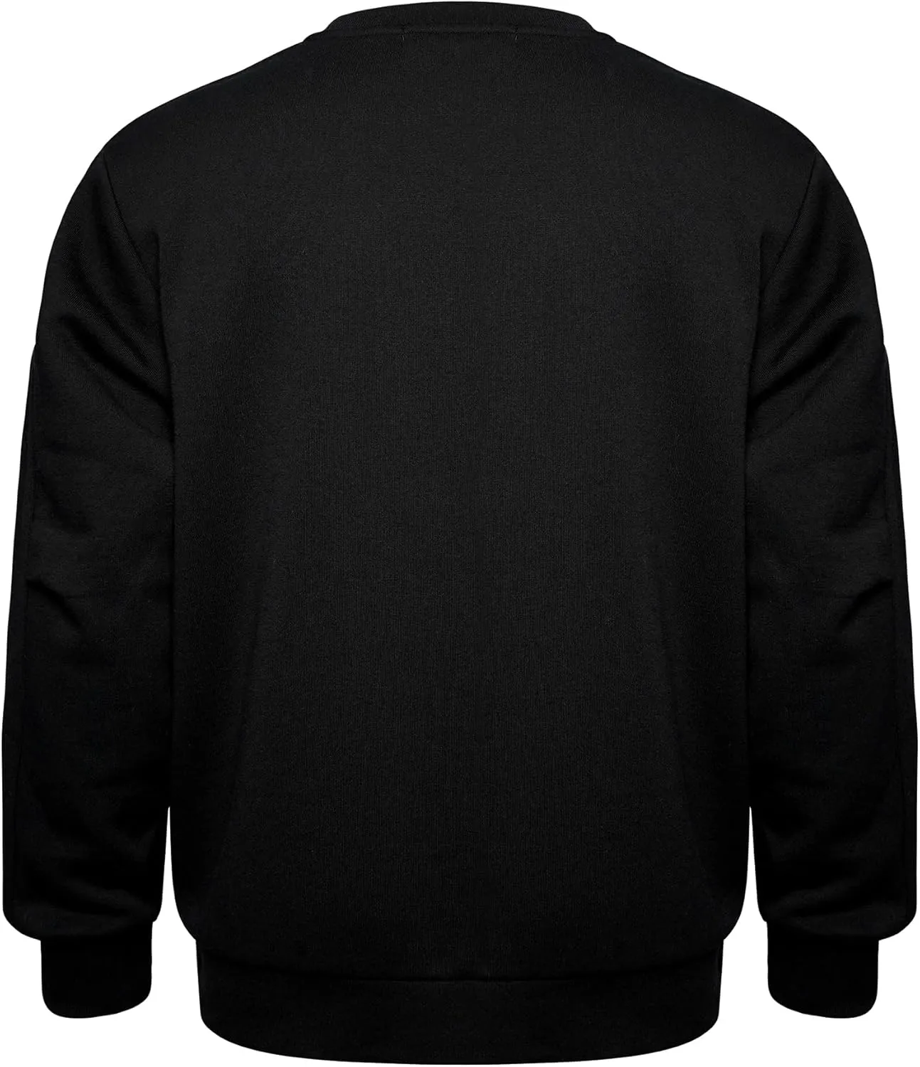 Facitisu Men's Fleece Crew Neck Sweatshirts Long Sleeve Casual Warm Pullover Basic Tops