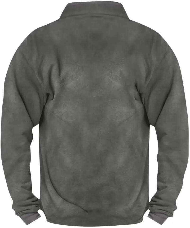 FMCHICO Men's Sherpa Lined Quarter Zip Fleece Pullover Winter Warm Sweatshirts
