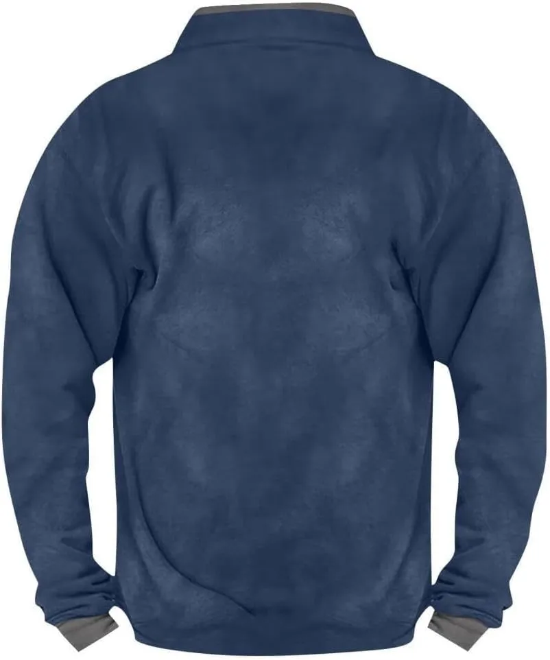 FMCHICO Men's Sherpa Lined Quarter Zip Fleece Pullover Winter Warm Sweatshirts