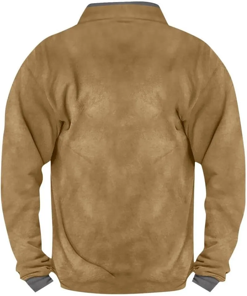 FMCHICO Men's Sherpa Lined Quarter Zip Fleece Pullover Winter Warm Sweatshirts
