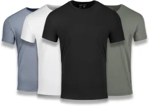 Fresh Clean Threads Crew Neck T-Shirt - Pre Shrunk Soft Fitted Premium Tee - Men’s T- Cotton Poly