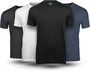 Fresh Clean Threads Crew Neck T-Shirt - Pre Shrunk Soft Fitted Premium Tee - Men’s T- Cotton Poly