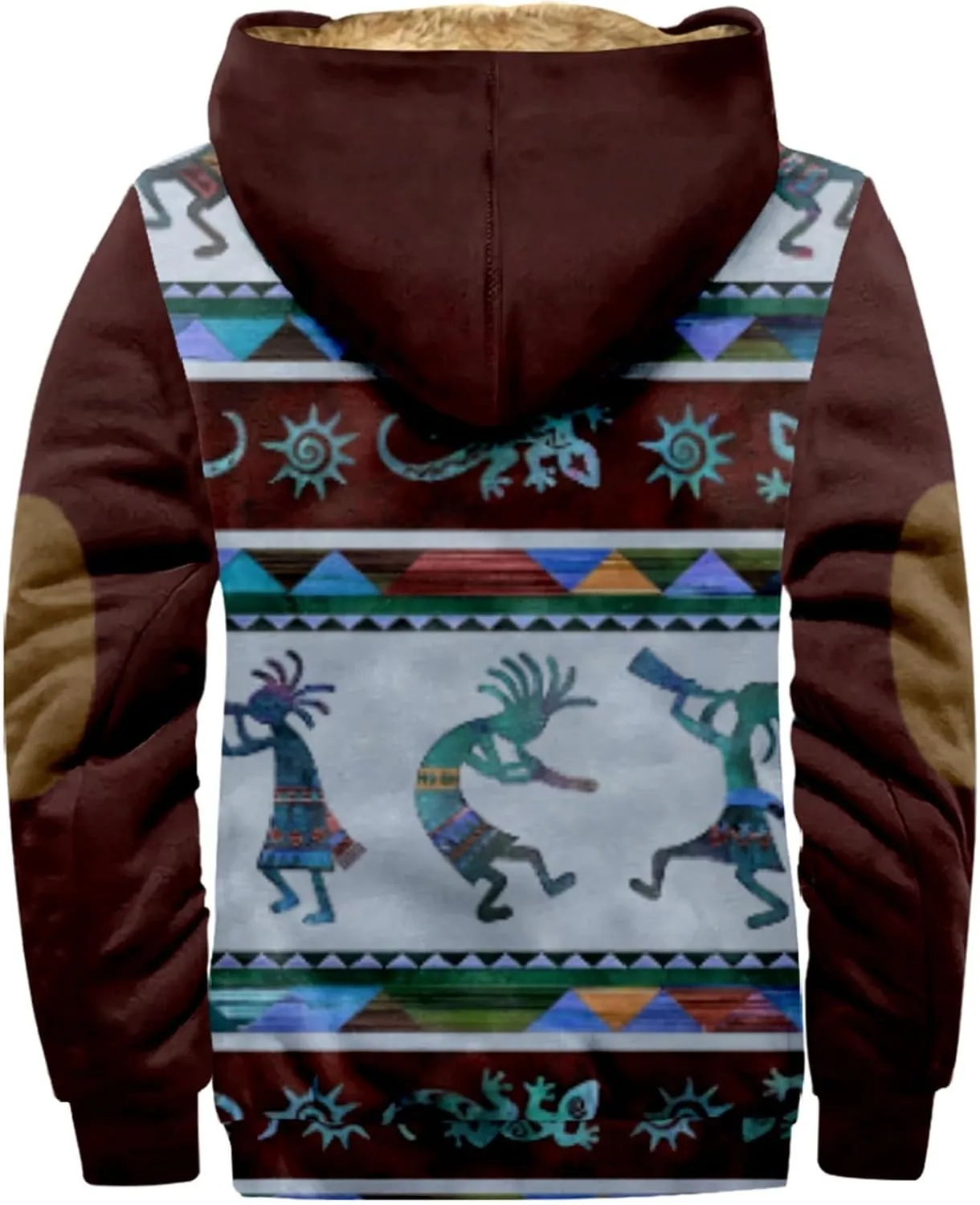 Gentle Loose Pullover Coats Long Sleeve Zipper Hooded Trendy Loose Coat Hiking Jackets for Men