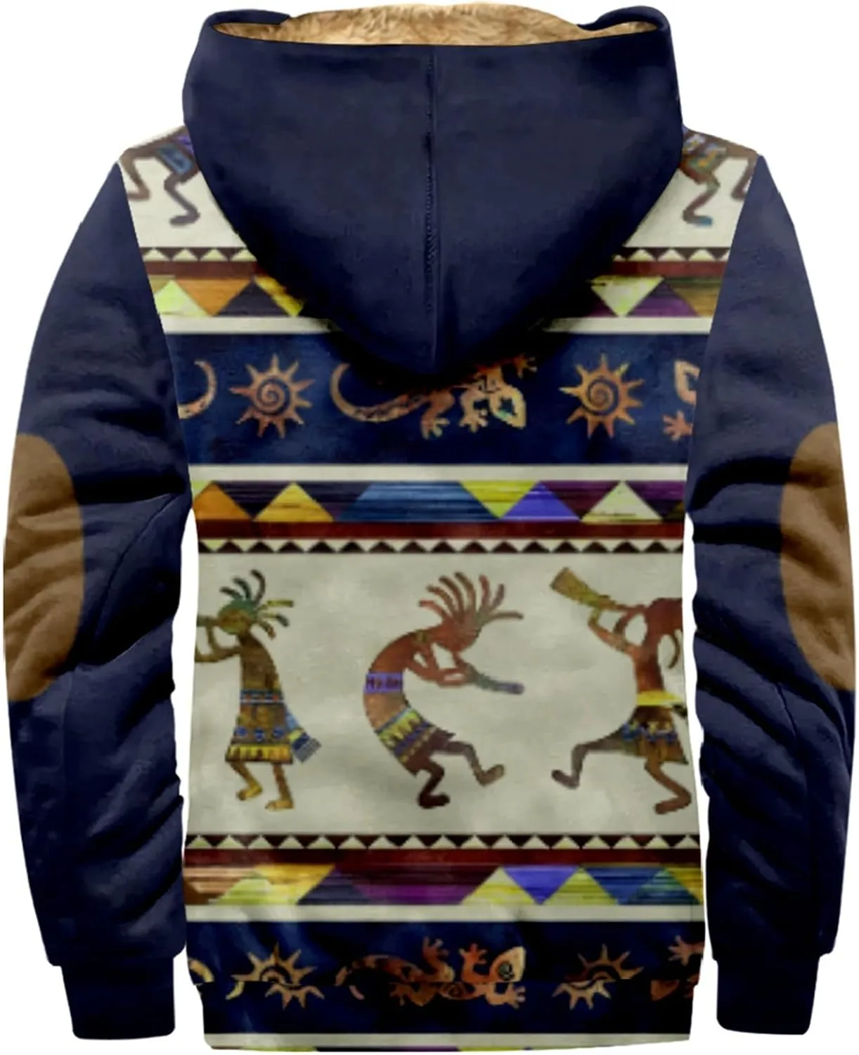 Gentle Loose Pullover Coats Long Sleeve Zipper Hooded Trendy Loose Coat Hiking Jackets for Men