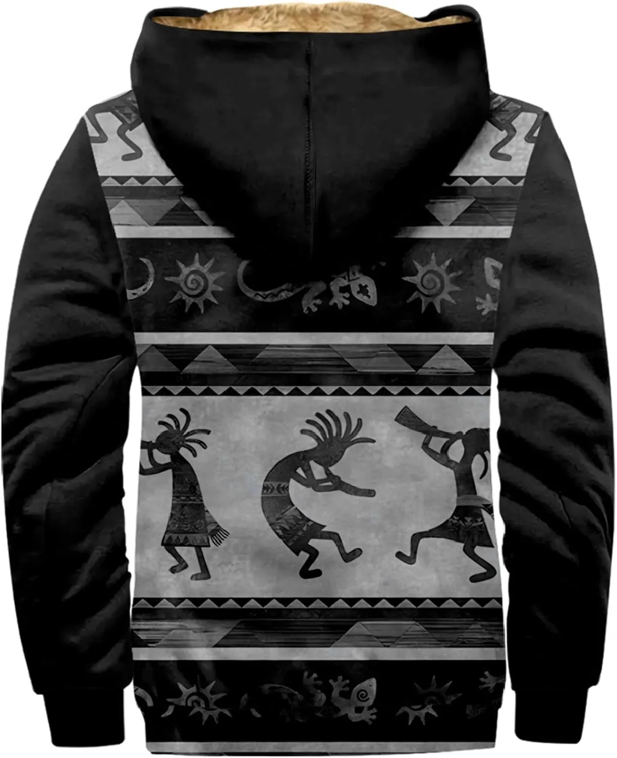 Gentle Loose Pullover Coats Long Sleeve Zipper Hooded Trendy Loose Coat Hiking Jackets for Men