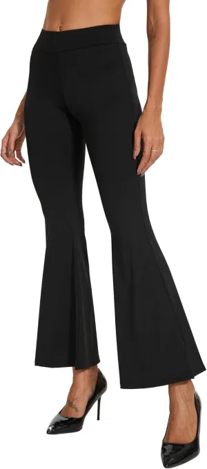 Ginasy Womens Dress Pants for Work Business Casual High Waisted Flare Dressy Trousers Pants Pull On Bell Bottom Office Slacks