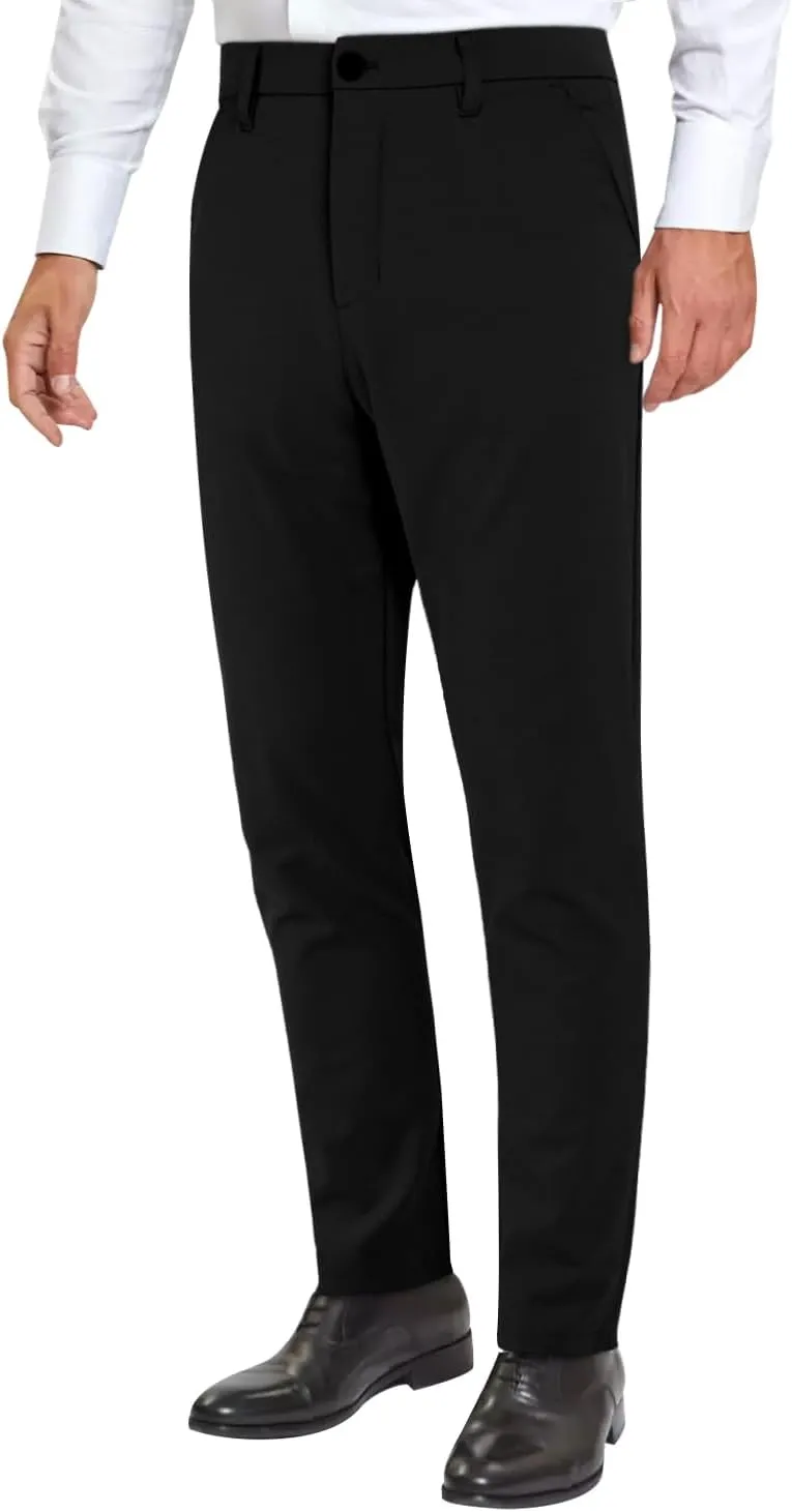 GINGTTO Slacks for Men Slim Fit Stretch Dress Pants Men Athletic Fit Chinos Pants Tapered