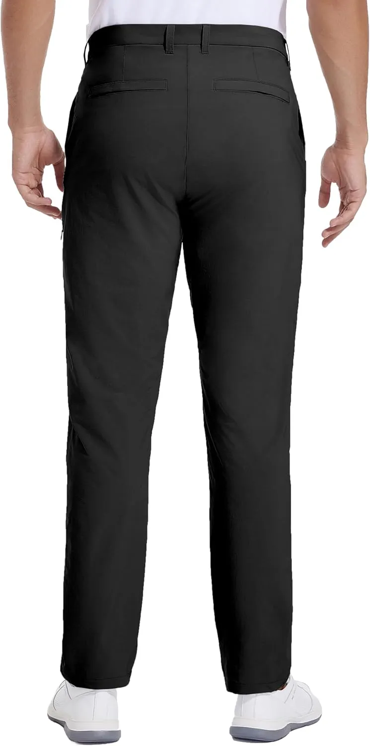 Golf Pants for Men Stretch Dress 30"/32"/34" Pants Quick Dry Lightweight Slacks Trousers for Business Casual Travel