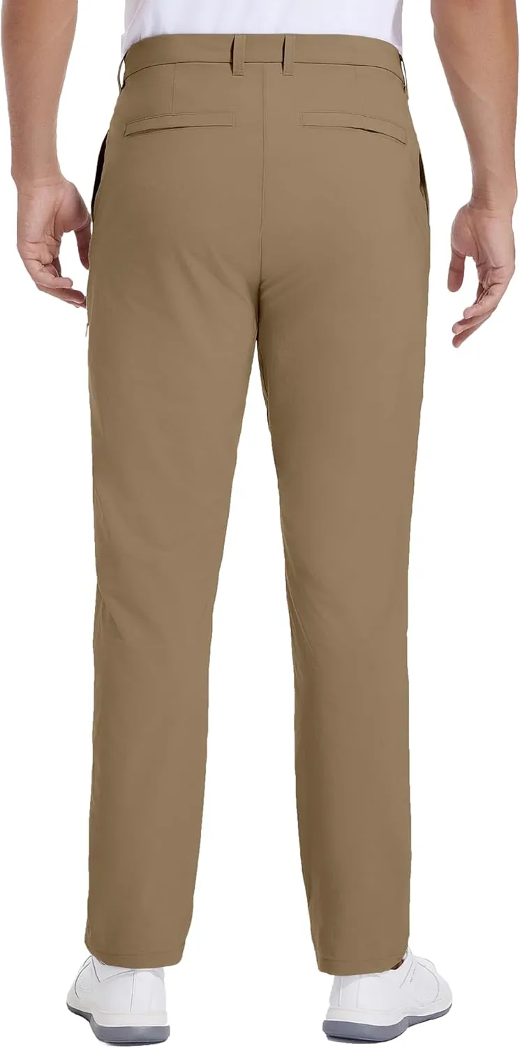 Golf Pants for Men Stretch Dress 30"/32"/34" Pants Quick Dry Lightweight Slacks Trousers for Business Casual Travel