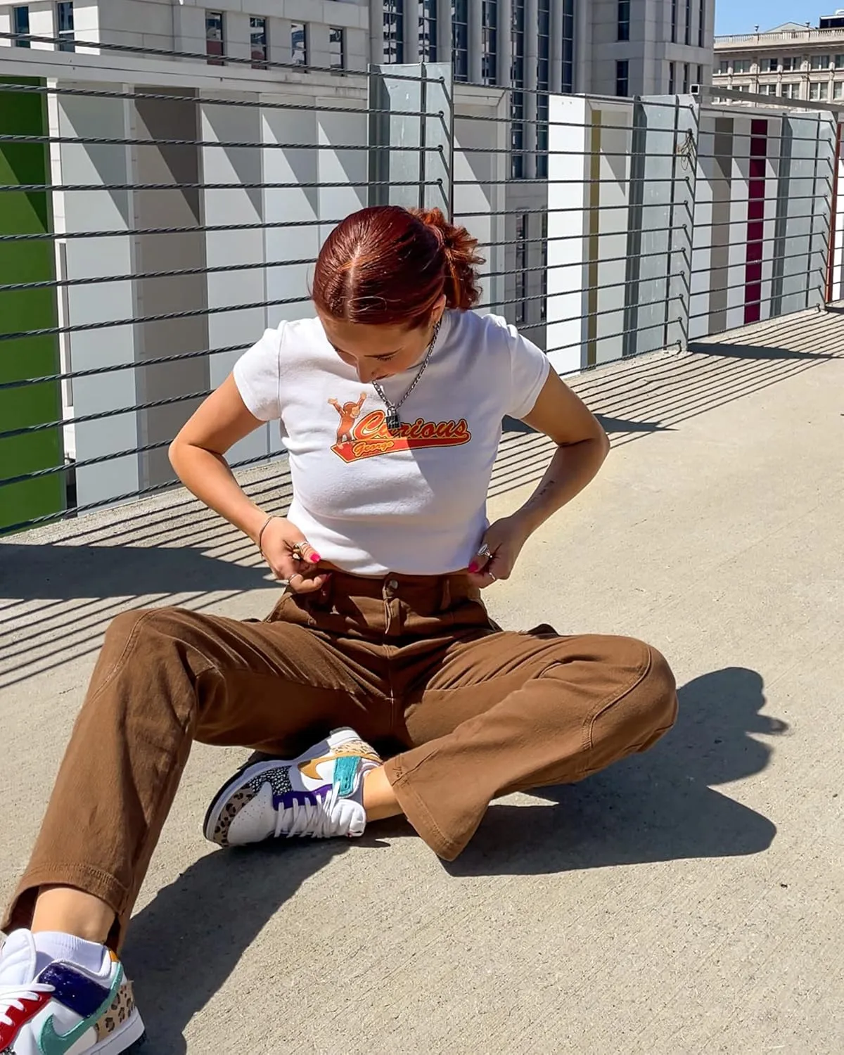 GRAPENT Womens Cargo Pants Casual High Waisted Baggy Stretch Straight Leg Trousers Western Outfit Y2K Pants with Pockets