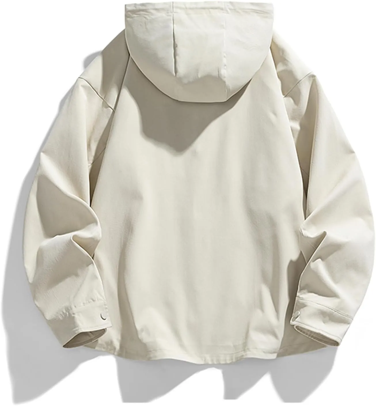 Jegsnoe Men Hoodie Jackets Autumn Hooded Sweatshirts Coats Hard Fabric Cotton Hoodie Coats