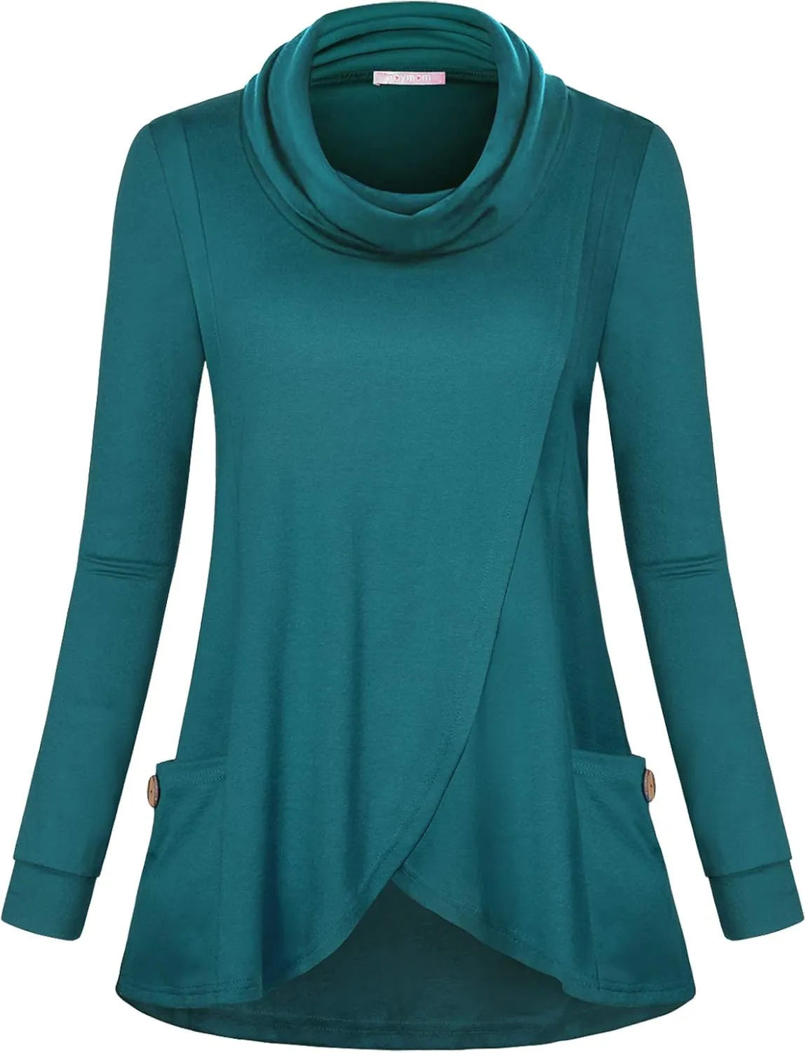 Joymom Maternity Warm Cowl Neck Nursing Sweatshirt Breastfeeding Tunic Tops