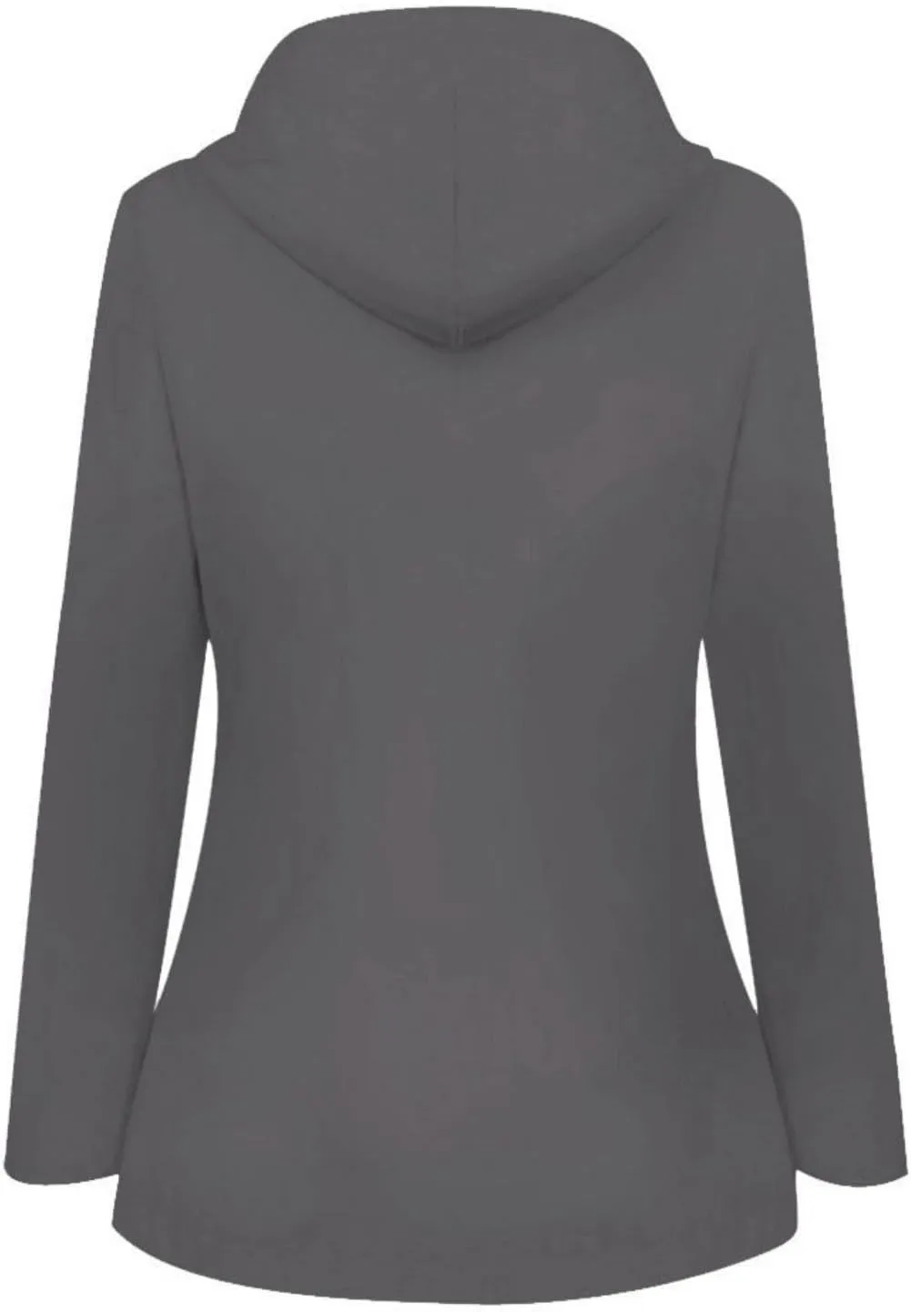 Kubbon Women's Trench Coats Waterproof Hooded Rain Jackets Softshell Warm Fleece Lined Windbreaker Jackets Going Out Outwear