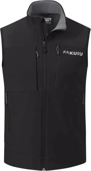 KUIU Guide PRO Vest – Wind & Water-Resistant Soft Shell Hunting Vest, Durable & Quiet with Fleece Lining for Cold Weather