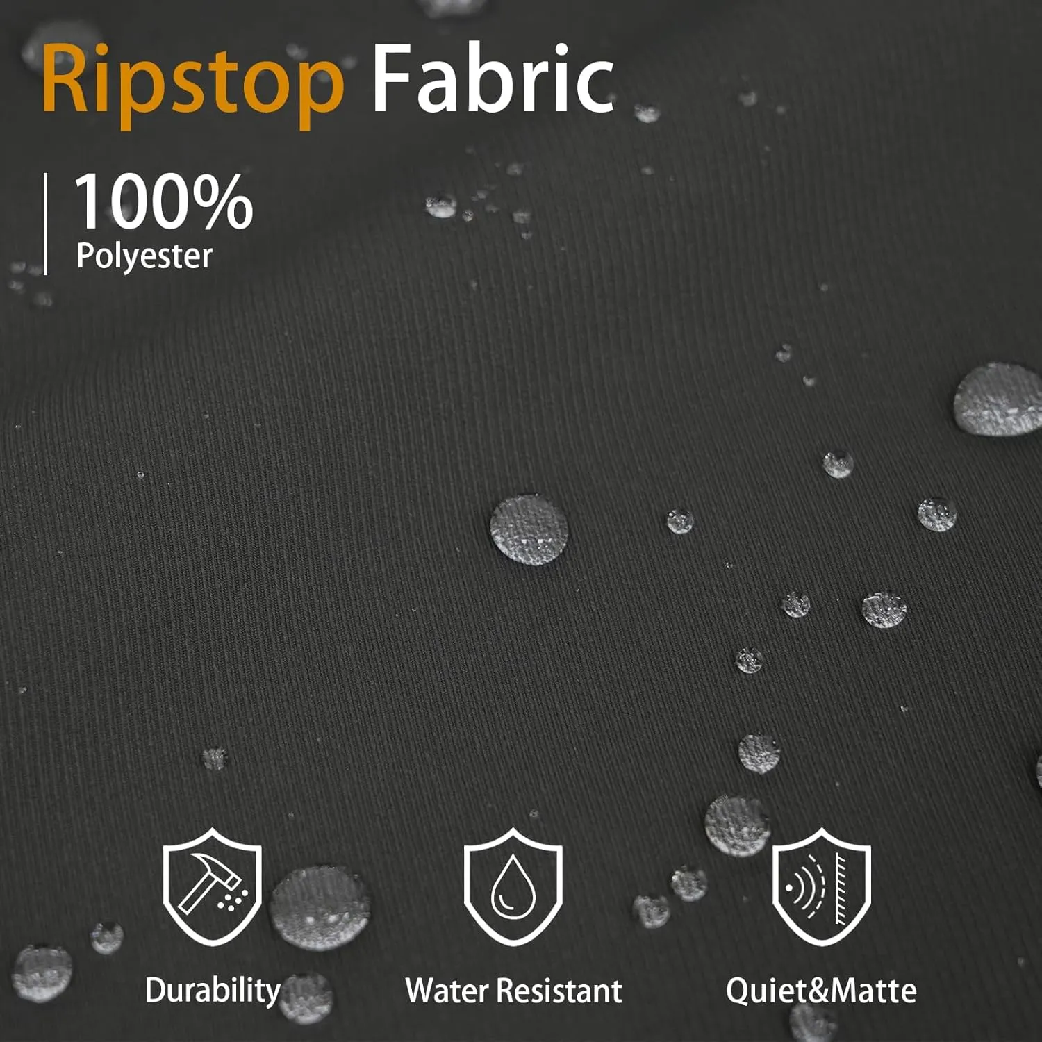 LOOGU Men's Water Resistant Tactical Pants, Ripstop Cargo Pants with 8 Pockets Hiking Work Outdoor