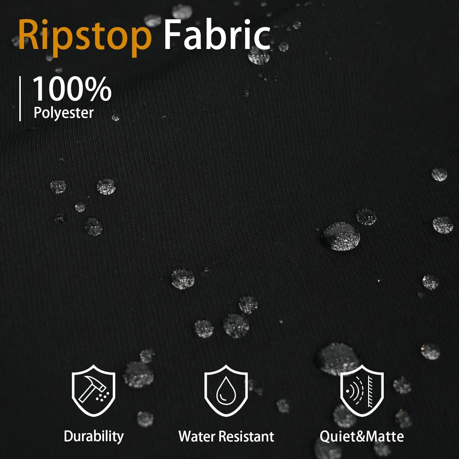 LOOGU Men's Water Resistant Tactical Pants, Ripstop Cargo Pants with 8 Pockets Hiking Work Outdoor